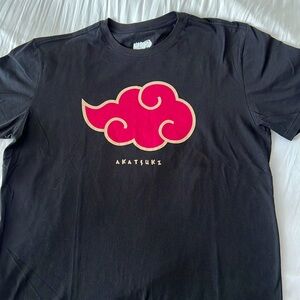 Naruto Akatsuki Shirt Men's Size Large Black